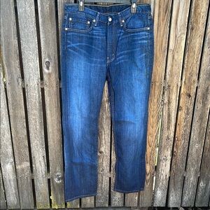 Levi's 514 Blue Straight Jeans 36 x 34 Classic Denim Mens